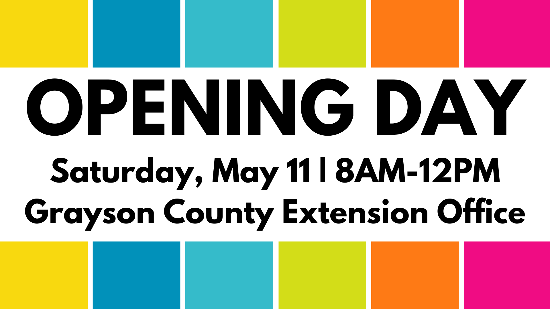 opening day grayson county farmers market saturday may 11 8am-12pm at the grayson county extension office
