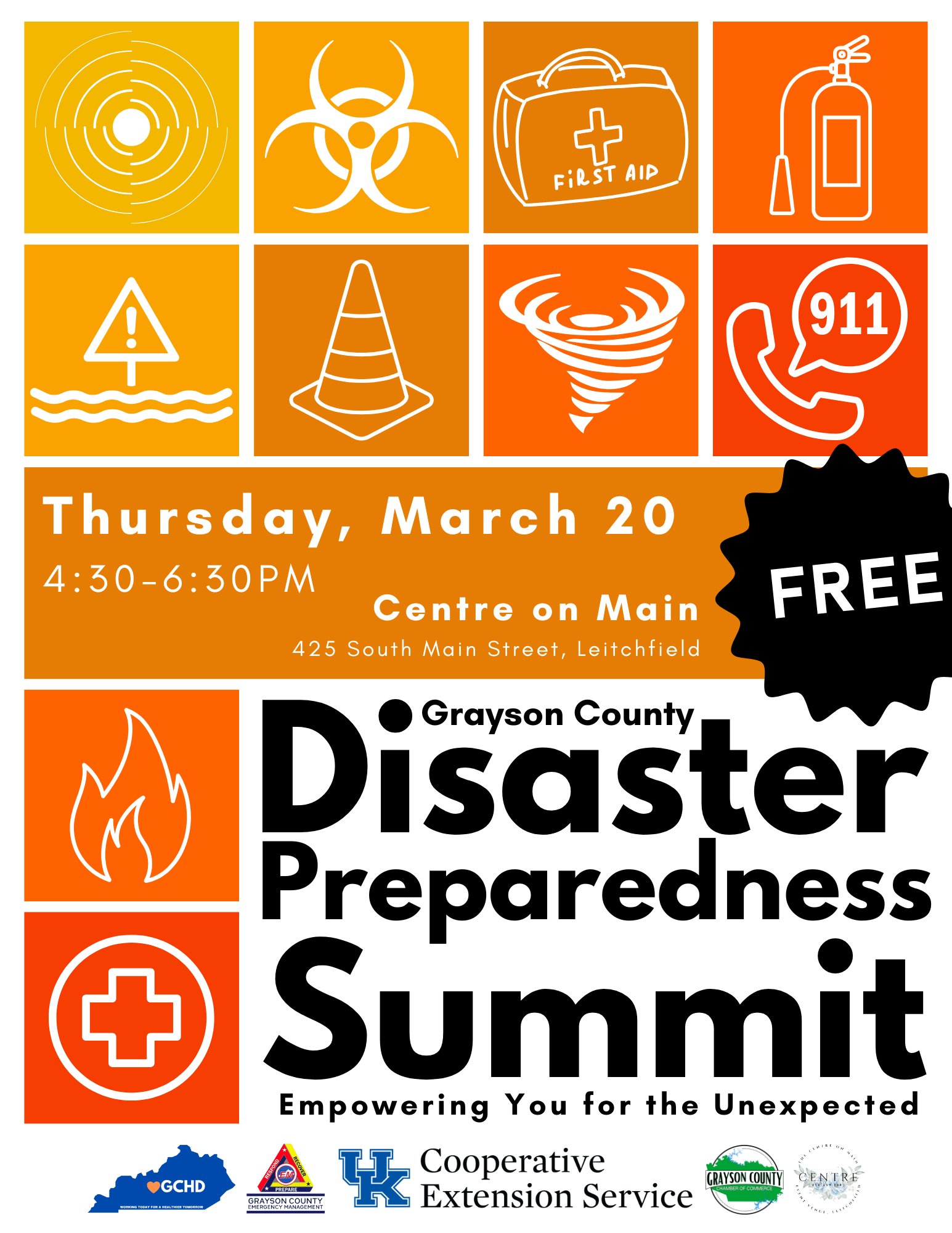 disaster preparedness summit flyer