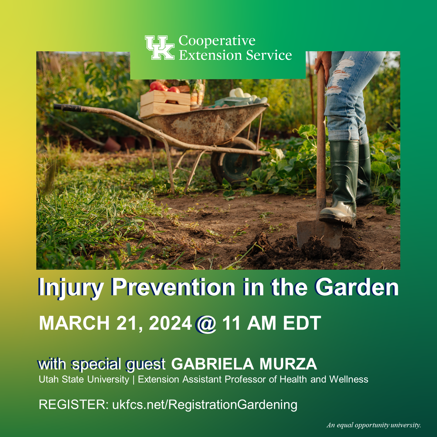 injury prevention in the garden