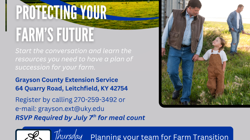 farm transition program flier