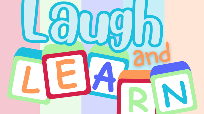 laugh and learn branded logo